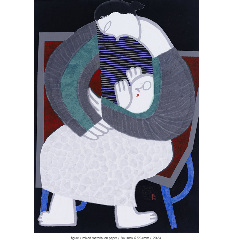 Jang Byeong Eun · Eastbrush · 张炳彥 · figure · mixed_material_on_paper · 841mm_x_594mm · 2024